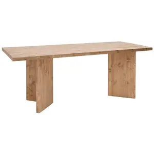 Decowood Table de salle à manger en bois de sapin vieilli 160x75cm pas cher