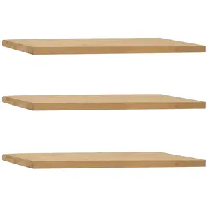 Decowood Ensemble 3 étagères flottantes en bois de sapin marron 60x3,2cm pas cher
