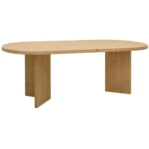 Decowood Table à manger en bois de sapin marron 160x75cm pas cher