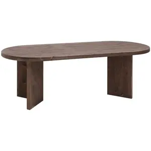 Decowood Table à manger en bois de sapin marron 180x75cm pas cher