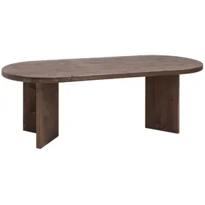 Decowood Table basse en bois de sapin marron 120x40cm pas cher