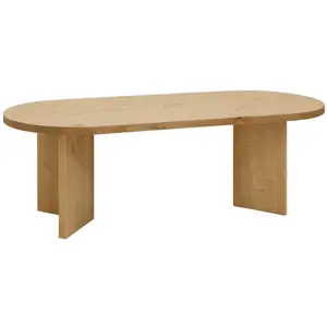 Decowood Table basse en bois de sapin marron 120x40cm pas cher
