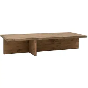 Decowood Table basse en bois de sapin vieilli 123,5x27cm pas cher
