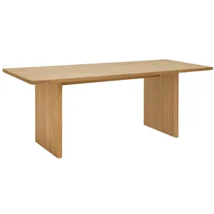 Decowood Table de salle à manger en bois marron 140x75cm pas cher