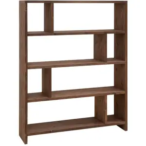 Decowood Étagère en bois de sapin marron foncé 180x140cm pas cher