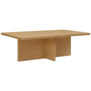 Decowood Table basse en bois de sapin marron clair 120x40cmVendu parmaisons-du-monde
