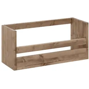 Decowood Étagère à chaussures en bois de sapin ton vieilli 53,5x25cm pas cher