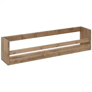 Decowood Étagère à chaussures en bois de sapin ton vieilli 103,5x25cm pas cher