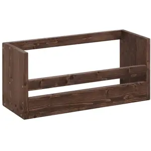 Decowood Étagère à chaussures en bois de sapin ton marron 53,5x25cm pas cher
