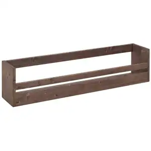 Decowood Étagère à chaussures en bois de sapin ton marron 103,5x25cm pas cher