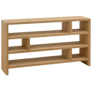 Decowood Étagère en bois de sapin marron clair de 80x140cm