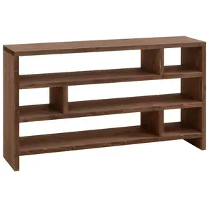 Decowood Étagère en bois de sapin marron foncé de 80x140cm