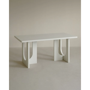Decowood Table à manger en microciment 160x80cm pas cher