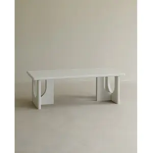 Decowood Table basse en microciment 120x50cm pas cher