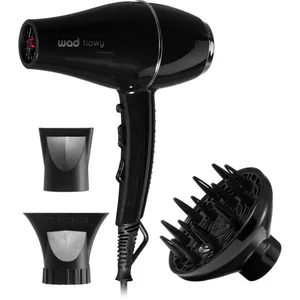 MULTIMARQUES Wad Flowy Secador sèche-cheveux Noir Silver 1 pcs