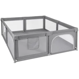 ms Parc de jeux pour bébé XXL - 180x200 Sûr, Avec et fenêtre filetVendu paramazon