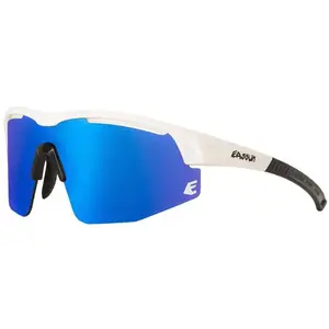 Lunettes Eassun Sprint blanc brillant avec verre réfléchissant Red Revo pas cher