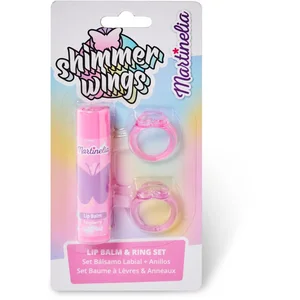 Martinelia Shimmer Wings Lip Balm & Ring Set ensemble pour enfant