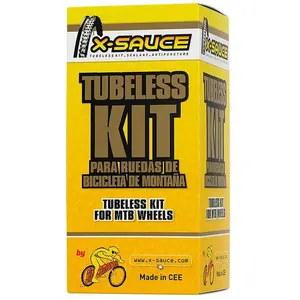 Comparateur de prix : Kit x sauce tubeless fond de jante valve presta 23mm