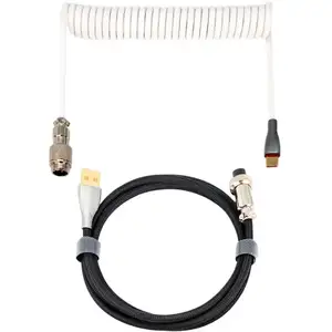 Câble Aviator USB-C Phoenix Kioru pour claviers de jeu noir/blanc pas cher
