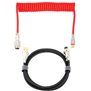 Câble Aviator USB-C Phoenix Kioru pour claviers de jeu noir/rouge pas cher