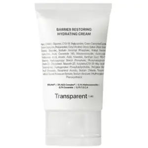 Comparateur de prix : Transparent Lab Barrier Restoring Hydrating Cream Crème visage 1000 ml