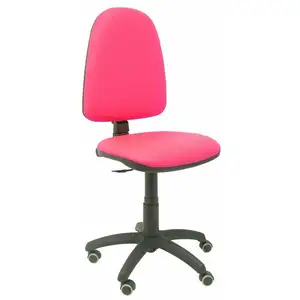 Sovica Chaise Ayna En Similicuir - Roue Parquet - Rose Fluo pas cher