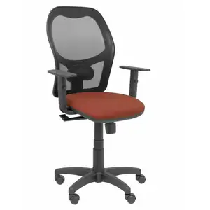 Piqueras Y Crespo Chaise de bureau P&C 3B10CRN avec accoudoirs brun clair pas cher