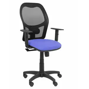 Piqueras Y Crespo Chaise Alocén Avec Bras Réglable Roue Parquet - Bleu Clair pas cher