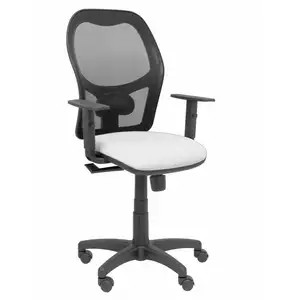 Piqueras Y Crespo Chaise Alocén Avec Bras Réglable Roue Parquet - Blanc pas cher