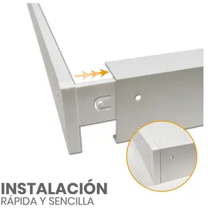 Led Atomant Sl - Cadre de surface pour panneaux led 60x60 Lot de 1 u.