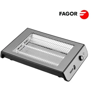 Grille-pain plat quicktoast inox 900w fge107t fagor. pas cher