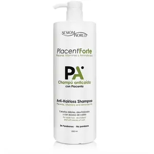 SitzoMWorld® Shampooing anti-chute avec placenta vitamines et acides aminés sans parabène pas cher