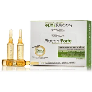 Comparateur de prix : Sesiomworld PlacentForte Traitement antichute de cheveux Placenta et vitamines 36 ampoules