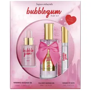 Bijoux Indiscrets Bubblegum Play Kit Huile Gel Brillant Lèvres pas cher