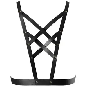 Comparateur de prix : BIJOUX INDISCRETS Maze - Cross Cleavage Harnais de Bondage, Noir