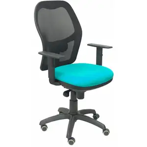 Piqueras y Crespo Jorquera Chaise en maille noire Assise Vert Bali pas cher