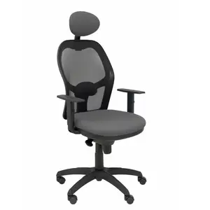 Piqueras Y Crespo P&c - Chaise de Bureau avec Appui-tête Jorquera 228064 Noir pas cher