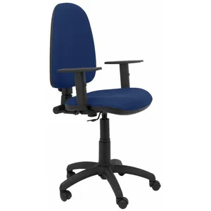 Piqueras y Crespo Ayna Bali Chaise de Bureau Accoudoirs Réglables Bleu Marine pas cher