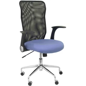 Comparateur de prix : Piqueras Y Crespo Chaise Minaya Dossier En Filet Noir Siège En Bali Bleu Clair