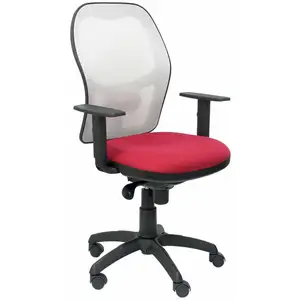 Piqueras y Crespo Jorquera Chaise en maille blanche Assise Bali Garnet pas cher