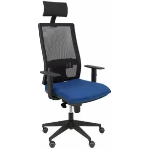 Chaise de bureau avec appui-tête Horna P&C Bali200 bleu marine  pas cher