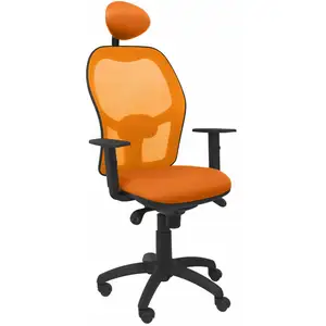 Chaise Jorquera Siège Orange Mesh Bali Orange Avec Appui-Tête Fixe pas cher
