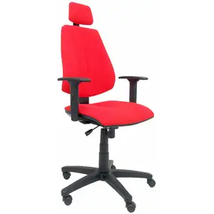 Piqueras Y Crespo Chaise de bureau avec appui-tête Montalvos P&C Li350CB rouge pas cher