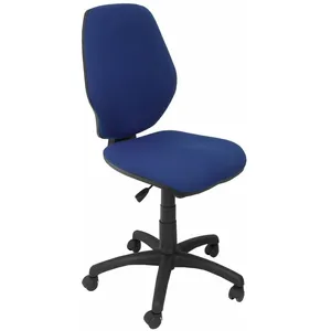 piqueras-y-crespo Siège de bureau ergonomique avec mécanisme synchro et hauteur réglable - Assise et dossier rembourrés en tissu ARAN bleu PIQUERAS Y pas cher