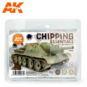 CHIPPING ESSENTIALS WEATHERING SET   - AK Interactive Consommable pour maquettes  - AK-AK138 Vendu paramazon