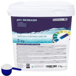 Comparateur de prix : Nortembio Pool pH+ Plus 5 Kg, Élévateur Naturel du pH pour Piscine et Spa, Améliore la Qualité de l'eau, Correcteur pH, Bénéfique pour la Santé.