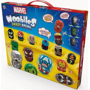 Comparateur de prix : Wooblies K02WBM005 - Marvel Wooblies Crazy Battle Arena (arène de bataille folle)