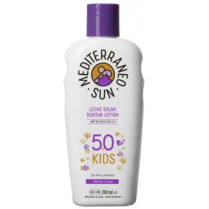Lait solaire kids swim & play mediterraneo sun spf 50 (200 ml) pas cher