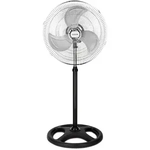 Thulos Ventilateur sur pied - 45 cm de diamètre - 80 watts - Oscillant 120 ° - Pied rond pas cher